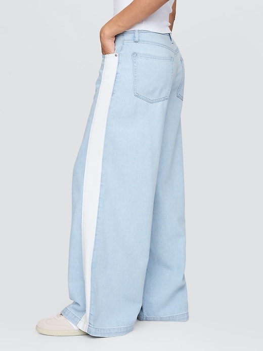 jean baggy ultra-doux taille mi-haute