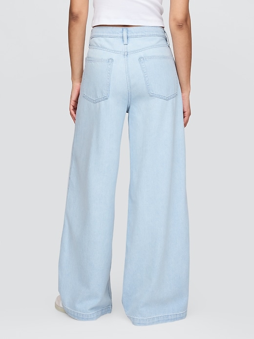 jean baggy ultra-doux taille mi-haute