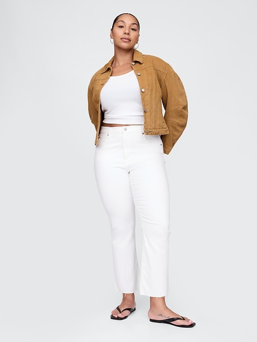 jean évasé taille haute