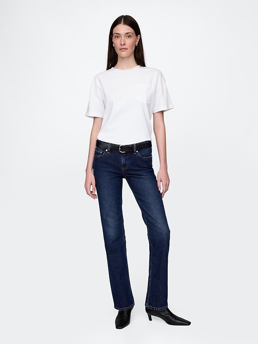 jean slim droit taille basse années 90