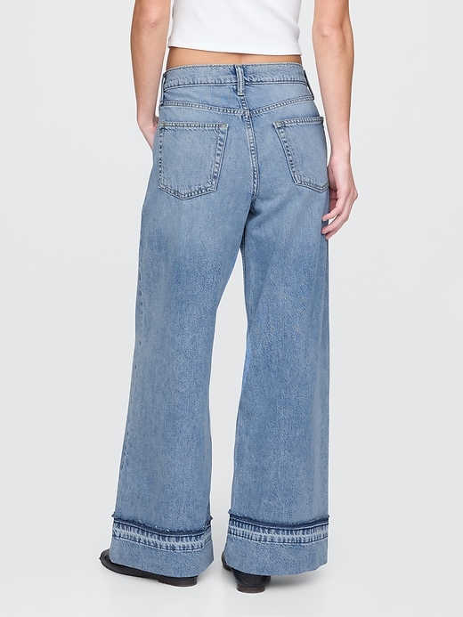 jean baggy ultra-doux taille mi-haute