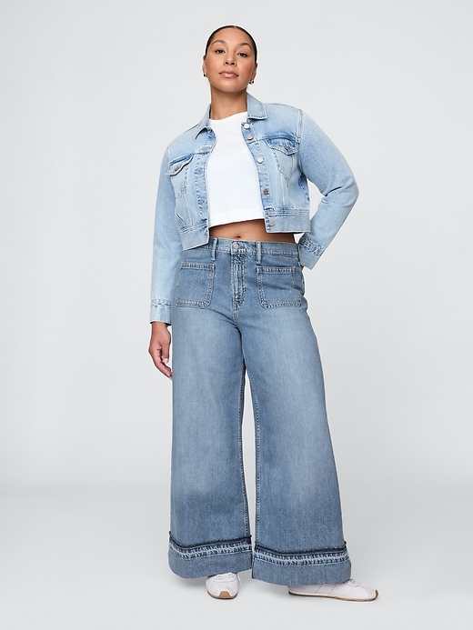 jean baggy ultra-doux taille mi-haute