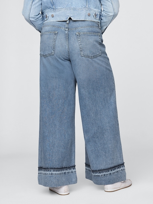 jean baggy ultra-doux taille mi-haute