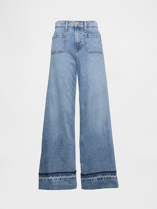 jean baggy ultra-doux taille mi-haute