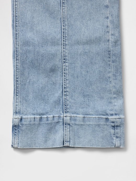 jean taille haute stride à jambes larges et longueur cheville