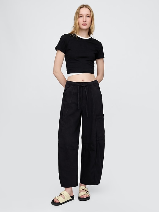 jean taille mi-haute ultra-doux et confortable à motif fer à cheval