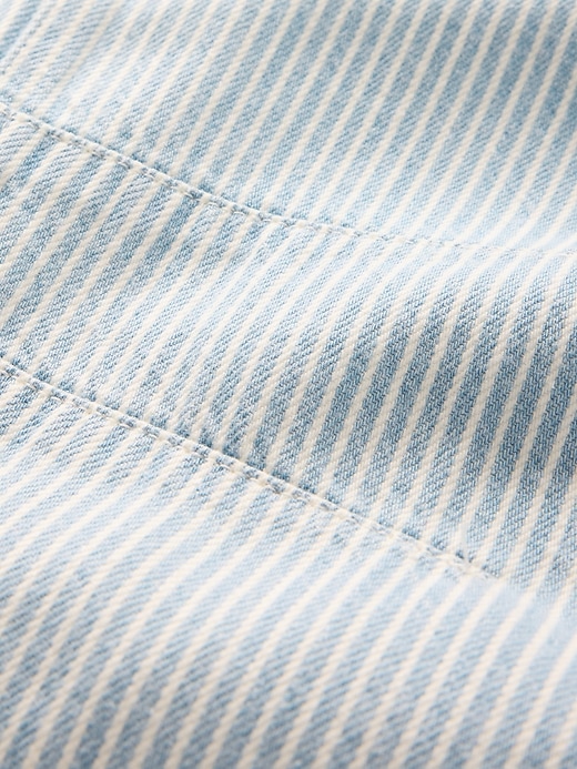 jean à rayures en denim ultra-doux taille mi-haute coupe flatteuse