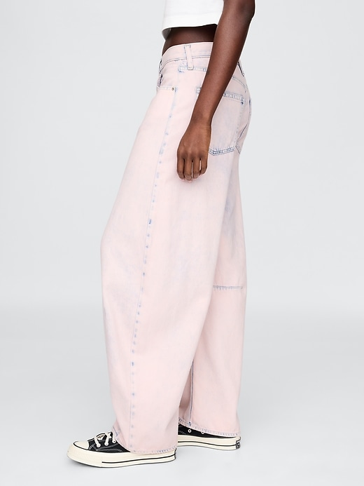 jean taille haute ultra-doux à motif fer à cheval
