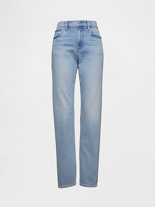 jean slim droit taille haute années 90