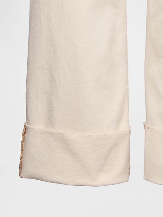 jean taille haute stride à jambes larges et longueur cheville
