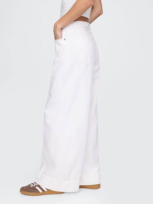jean baggy ultra-doux taille mi-haute
