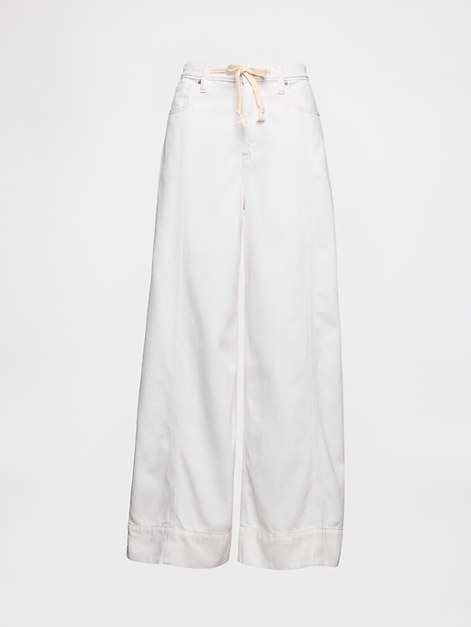 jean baggy ultra-doux taille mi-haute