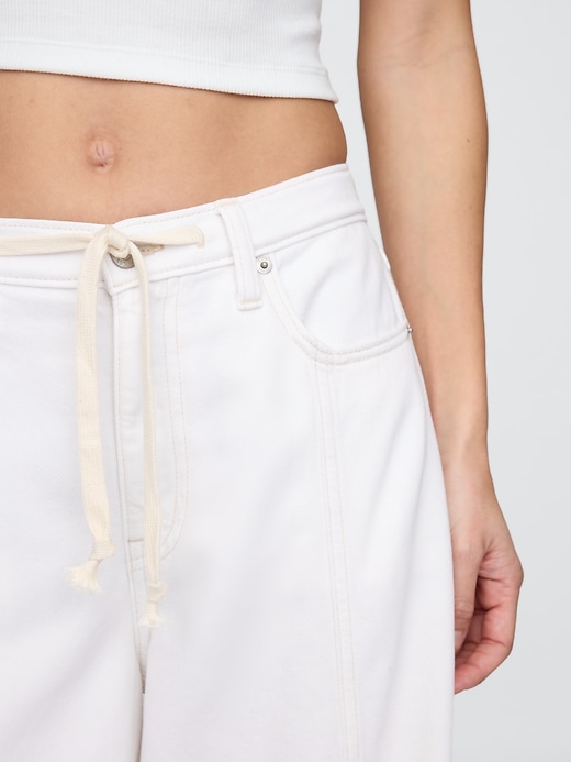 jean baggy ultra-doux taille mi-haute