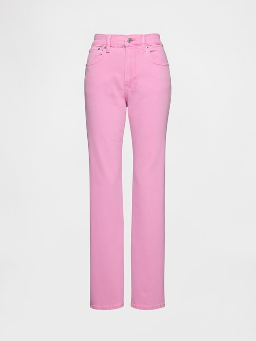 jean slim droit taille haute années 90