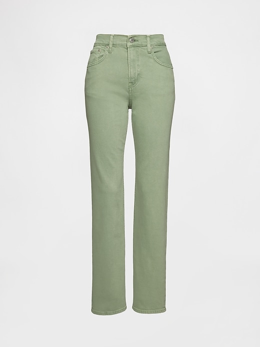 jean slim droit taille haute années 90