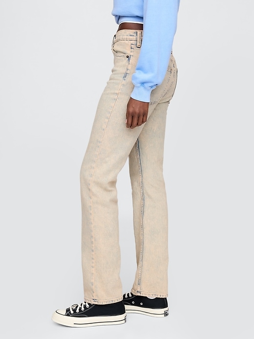 jean slim droit taille haute années 90