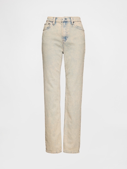 jean slim droit taille haute années 90