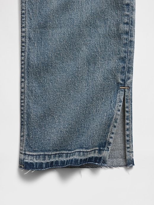 jean slim droit taille haute années 90
