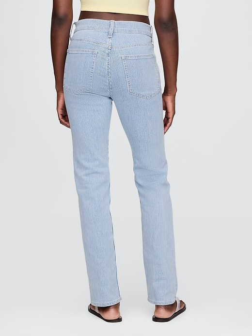 jean slim droit taille haute années 90