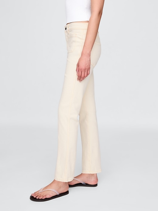 jean slim droit taille haute années 90