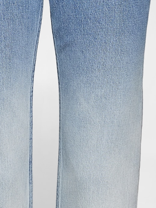 jean slim droit taille haute ombré années 90