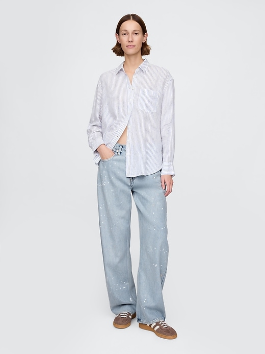 jean taille haute ultra-doux à tonneau