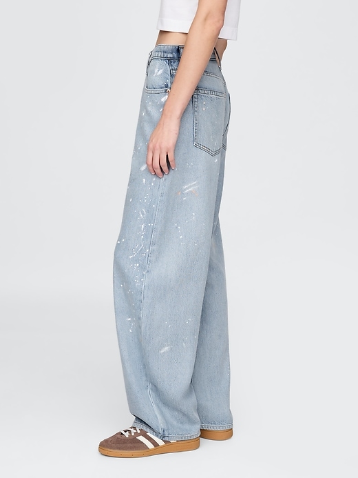jean taille haute ultra-doux à tonneau