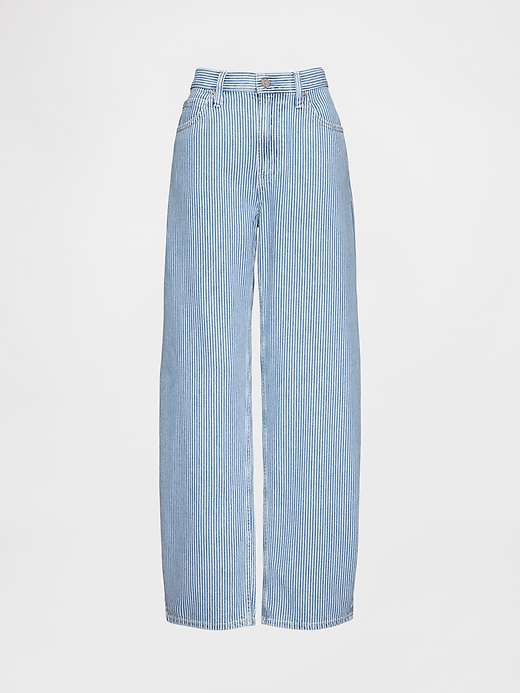 jean rayé ultra-doux taille haute