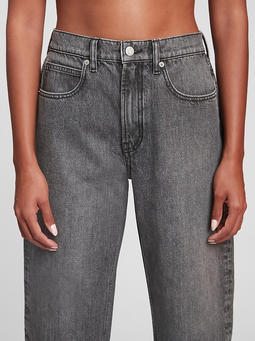 jean taille haute barrel avec washwell