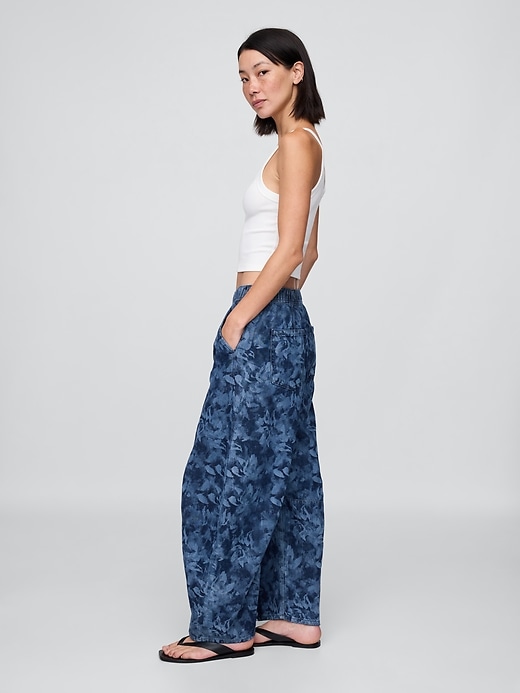jean taille mi-haute ultra-doux et confortable à motif fer à cheval