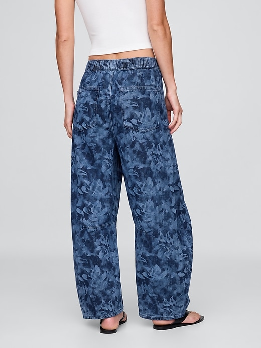 jean taille mi-haute ultra-doux et confortable à motif fer à cheval