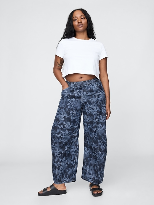 jean taille mi-haute ultra-doux et confortable à motif fer à cheval