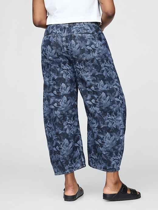 jean taille mi-haute ultra-doux et confortable à motif fer à cheval