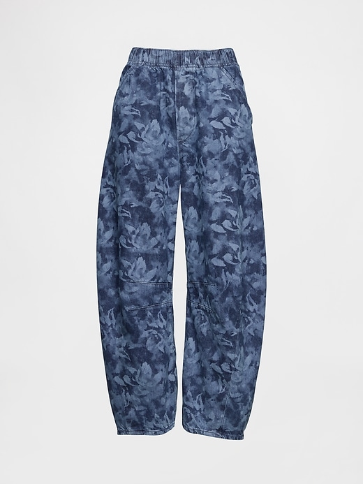 jean taille mi-haute ultra-doux et confortable à motif fer à cheval
