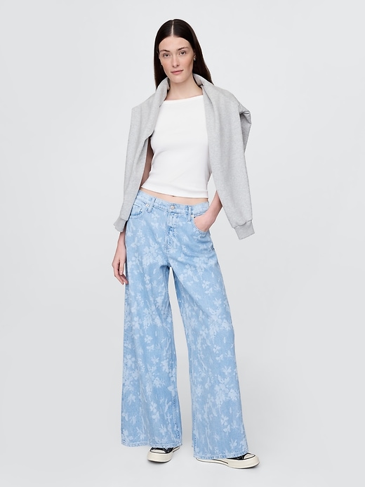 jean baggy ultra-doux taille mi-haute