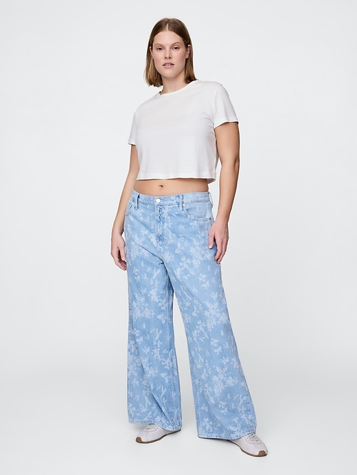 jean baggy ultra-doux taille mi-haute