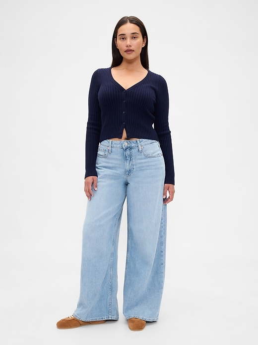 jean baggy ultra-doux taille mi-haute pour femmes rondes