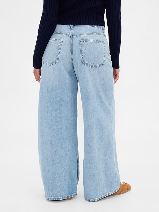 jean baggy ultra-doux taille mi-haute pour femmes rondes