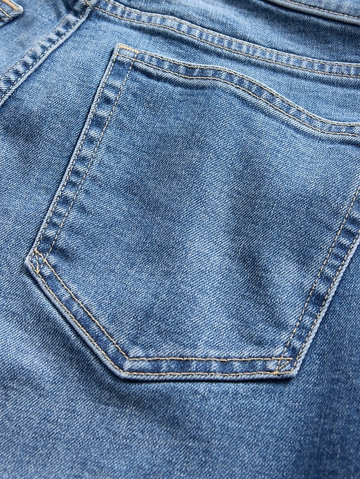jean évasé taille haute et décontracté