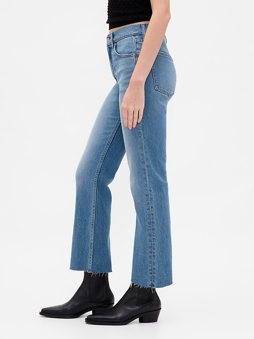 jean slim droit court taille haute années 90