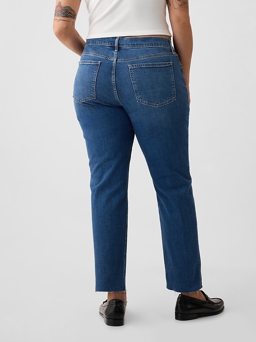 jean boyfriend taille mi-haute