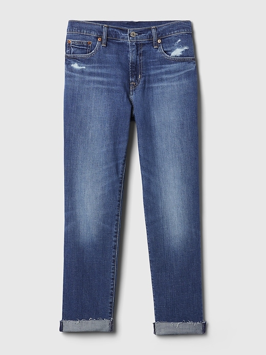 jean boyfriend taille mi-haute