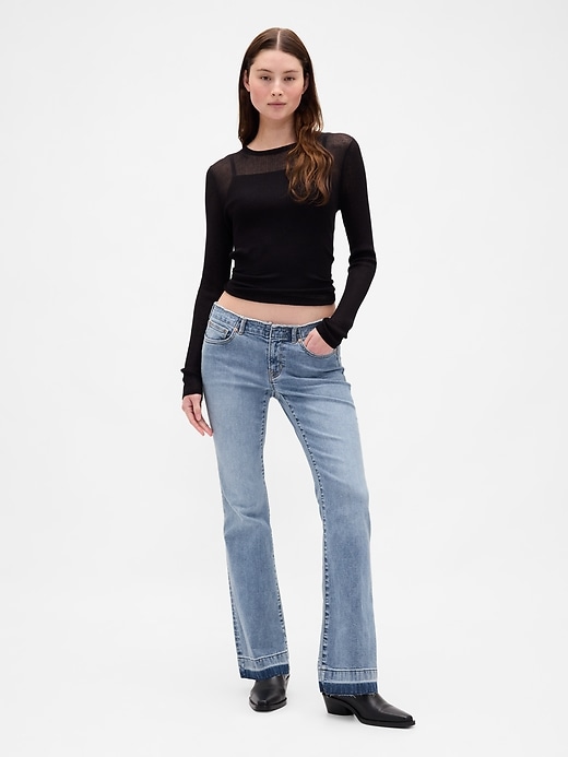 jeans taille basse longs et fins