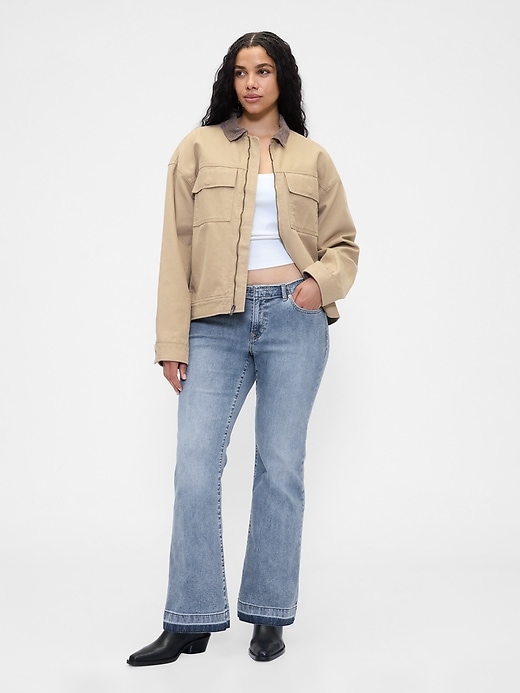 jeans taille basse longs et fins