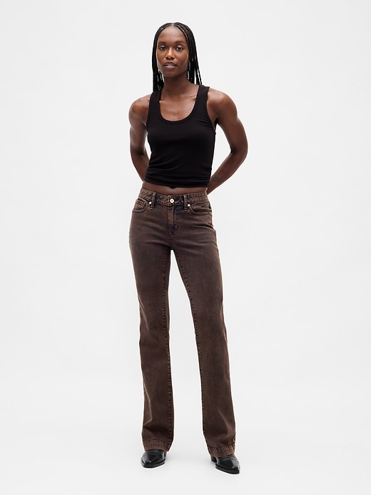 jeans taille basse longs et fins