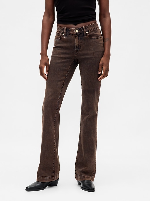 jeans taille basse longs et fins