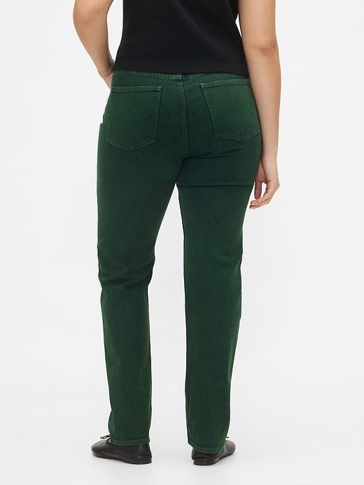 jean slim droit taille haute années 90