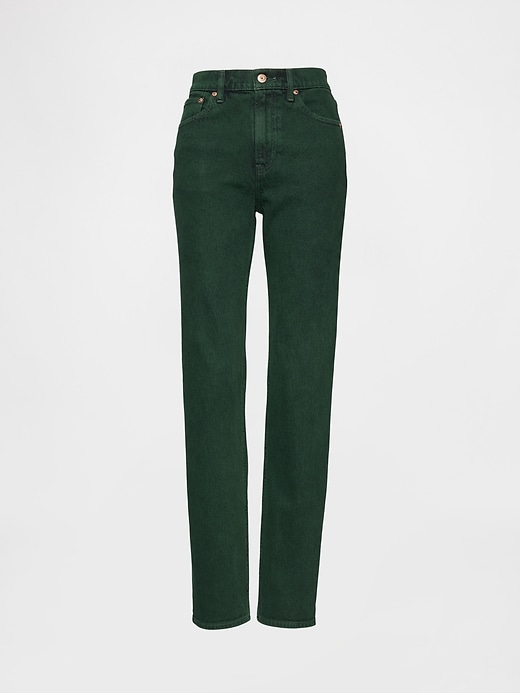 jean slim droit taille haute années 90
