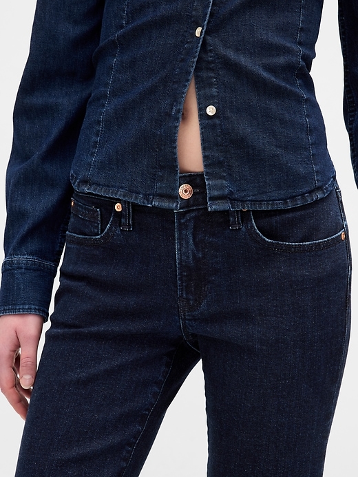 jeans taille basse longs et fins