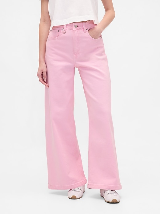 jean taille haute sky stride à jambes larges